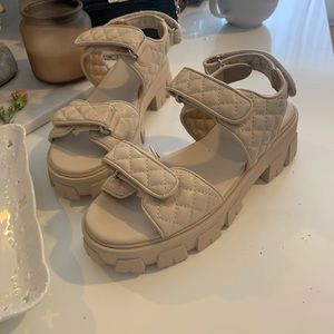 Brand new Missguided wedge sandals!!